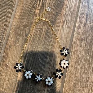 New Talbots Daisy Black White Necklace; Never Wear